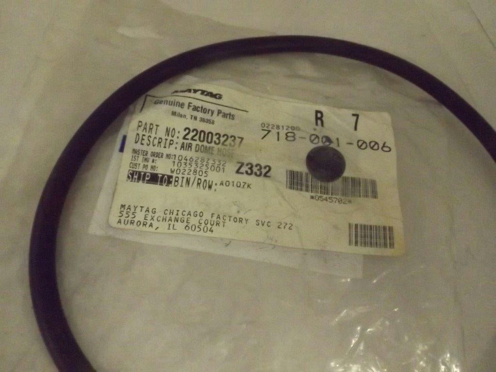 MAYTAG WHIRLPOOL WASHER 22003237 AIR DOME HOSE NEW MAYTAG WHIRLPOOL WASHER 22003237 AIR DOME HOSE NEW
